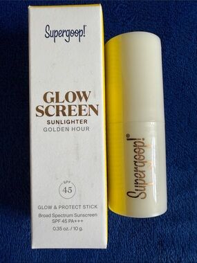 Brand new!!! Supergoop! Glow Screen Sunlighter Stick in Golden Hours SPF 45PA+++